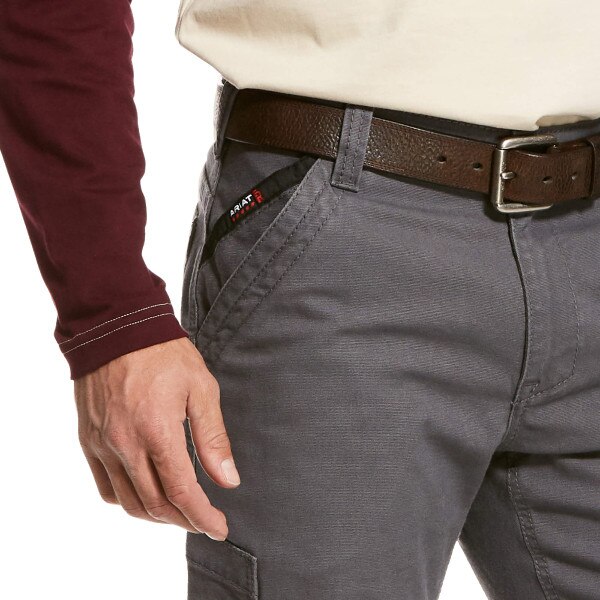 Ariat FR M5 Canvas Stackable Straight Leg Iron Gray Pant